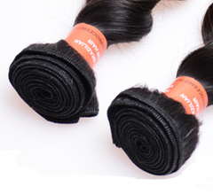 Real Human Hair Wig with Gradient Color Loose Wave